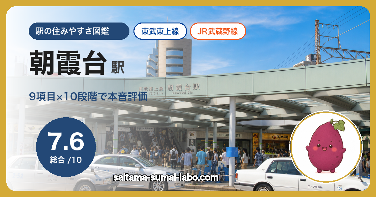 朝霞台駅(埼玉県)の街並み