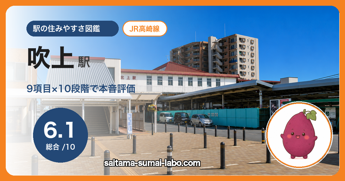 吹上駅(埼玉県)の街並み