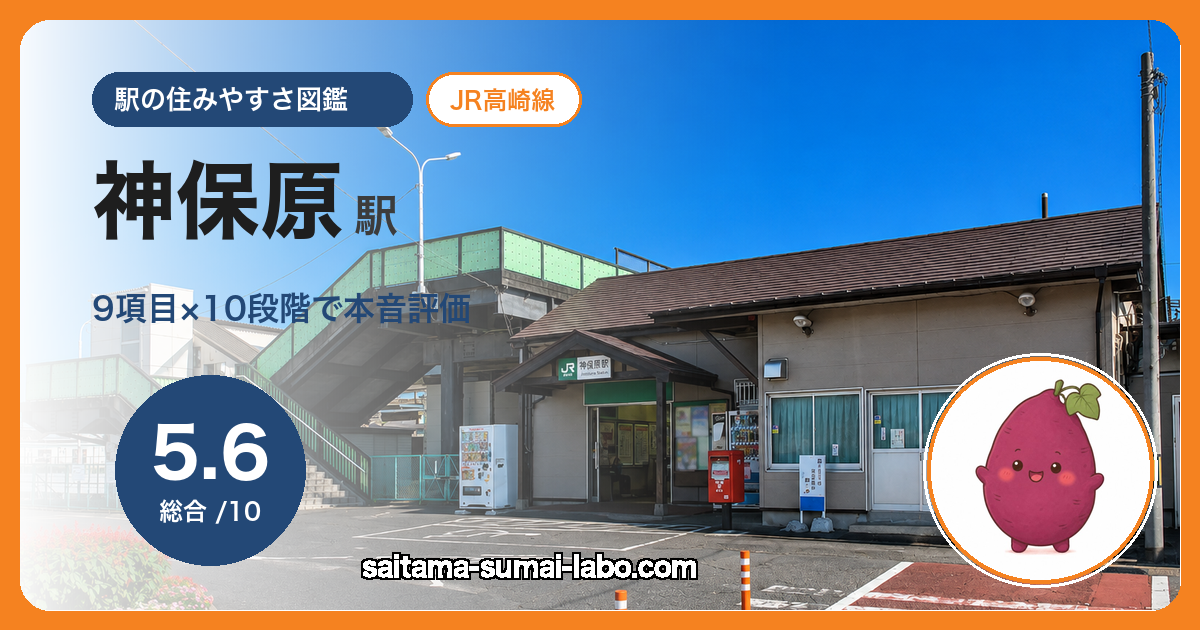 神保原駅（埼玉県）の街並み
