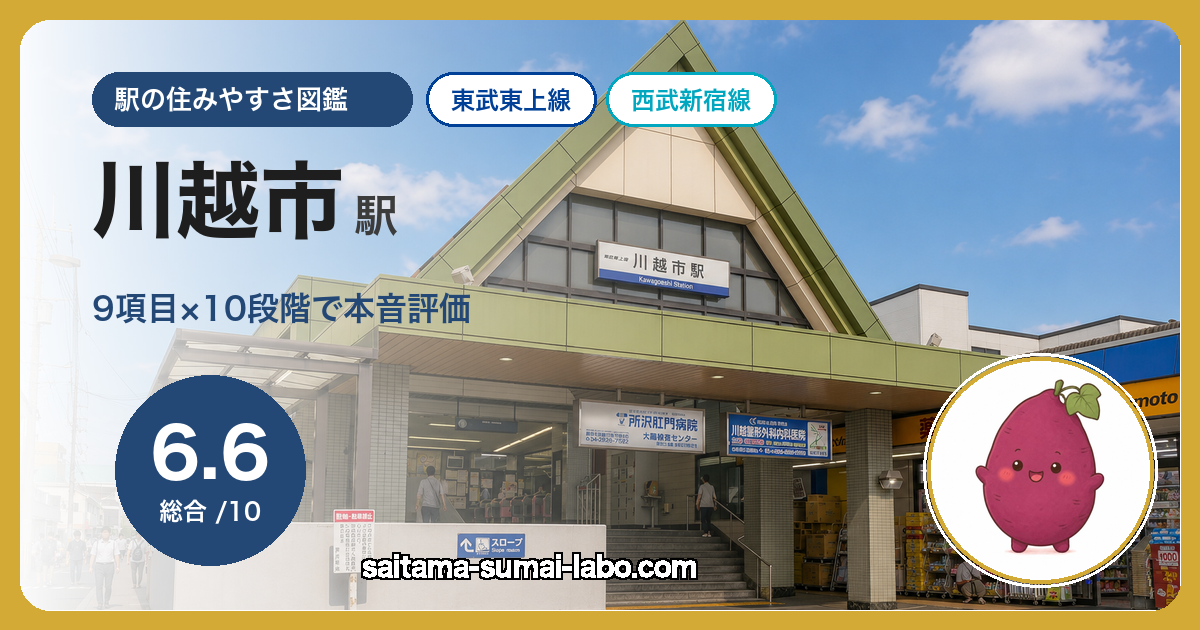 川越市駅（埼玉県）の街並み
