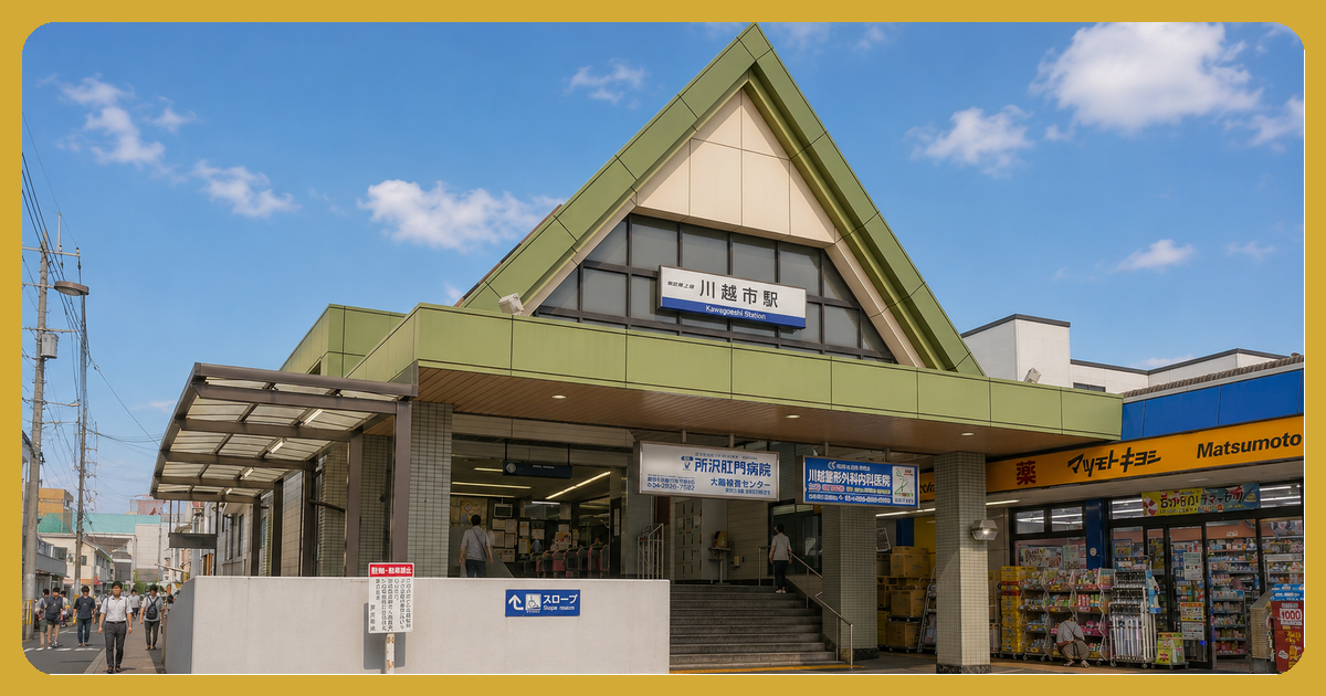 川越市駅の風景