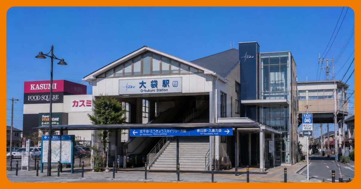 大袋駅の風景