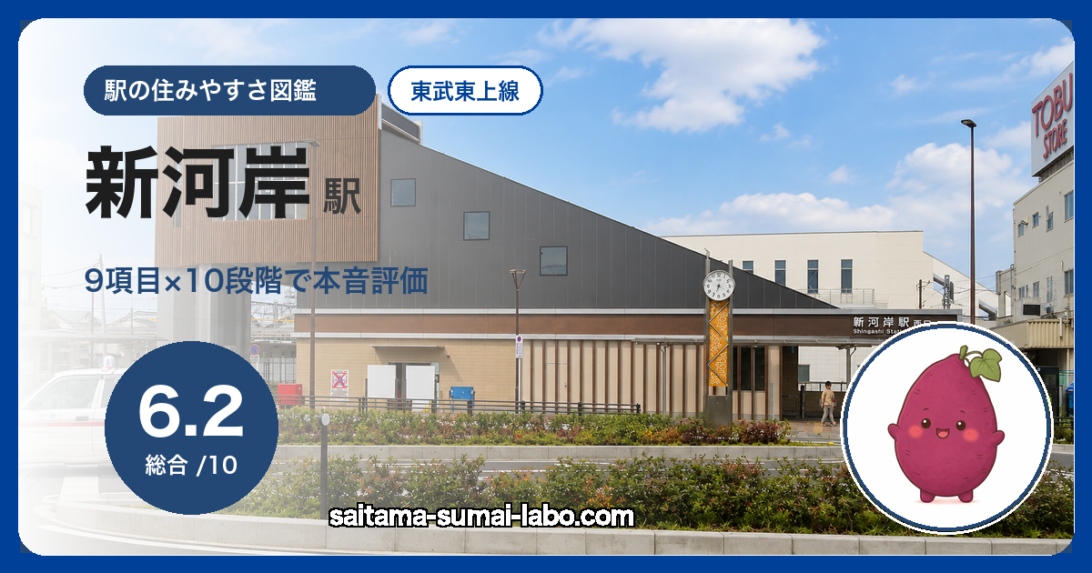 新河岸駅(埼玉県)の街並み