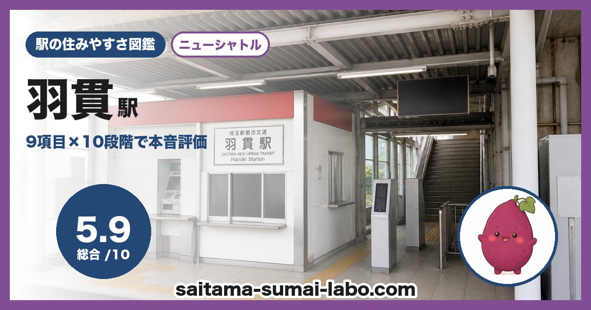 羽貫駅（埼玉県）の街並み