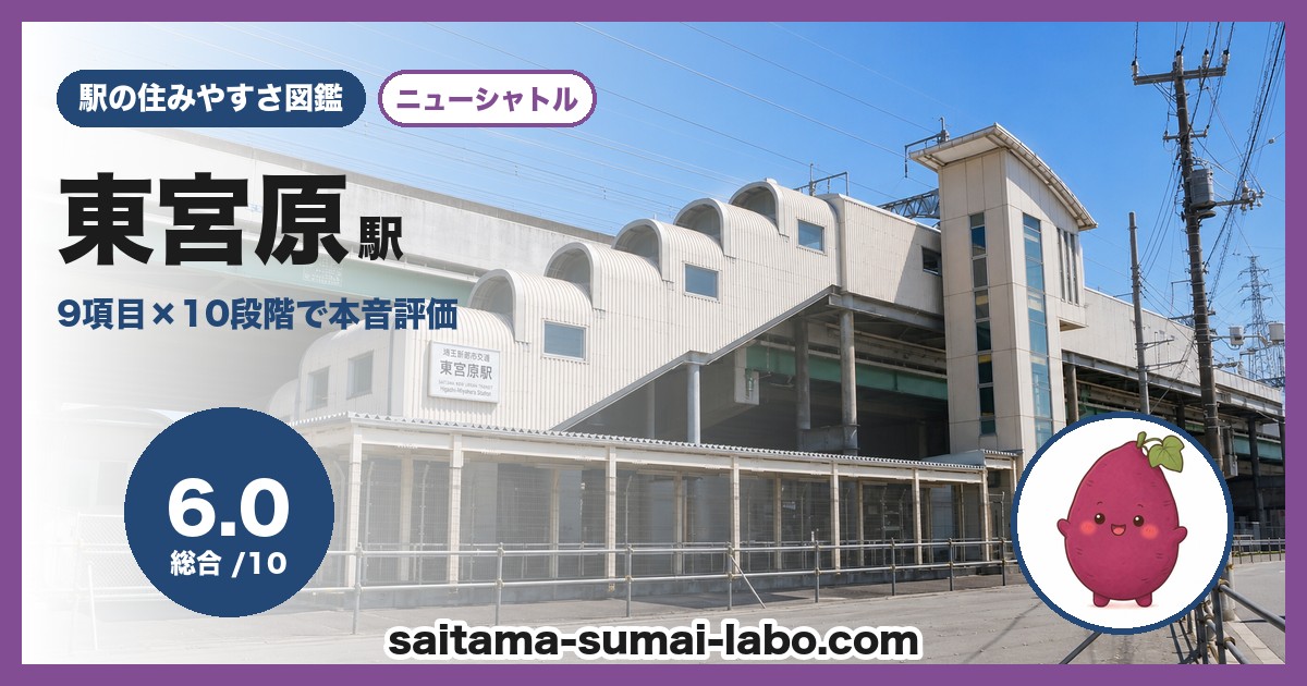 東宮原駅(埼玉県)の街並み