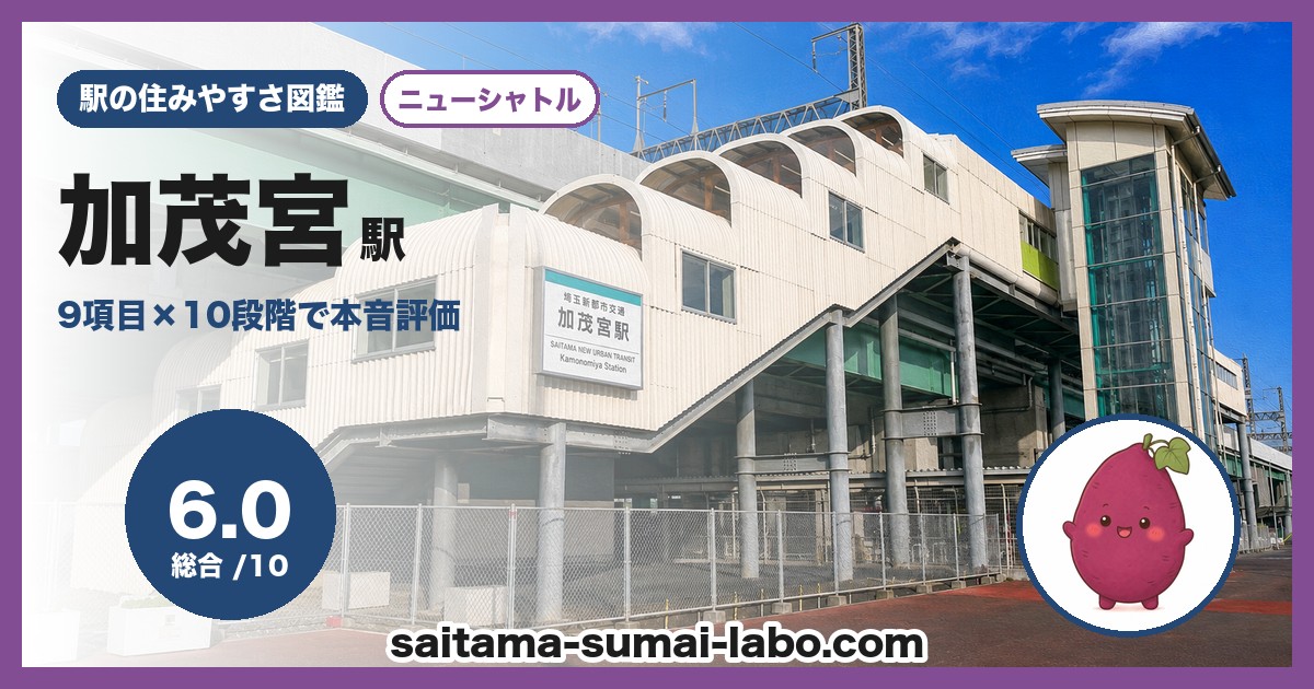 加茂宮駅（埼玉県）の街並み