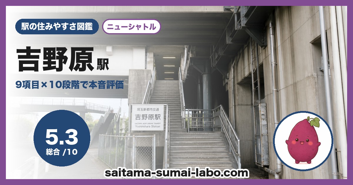 吉野原駅（埼玉県）の街並み