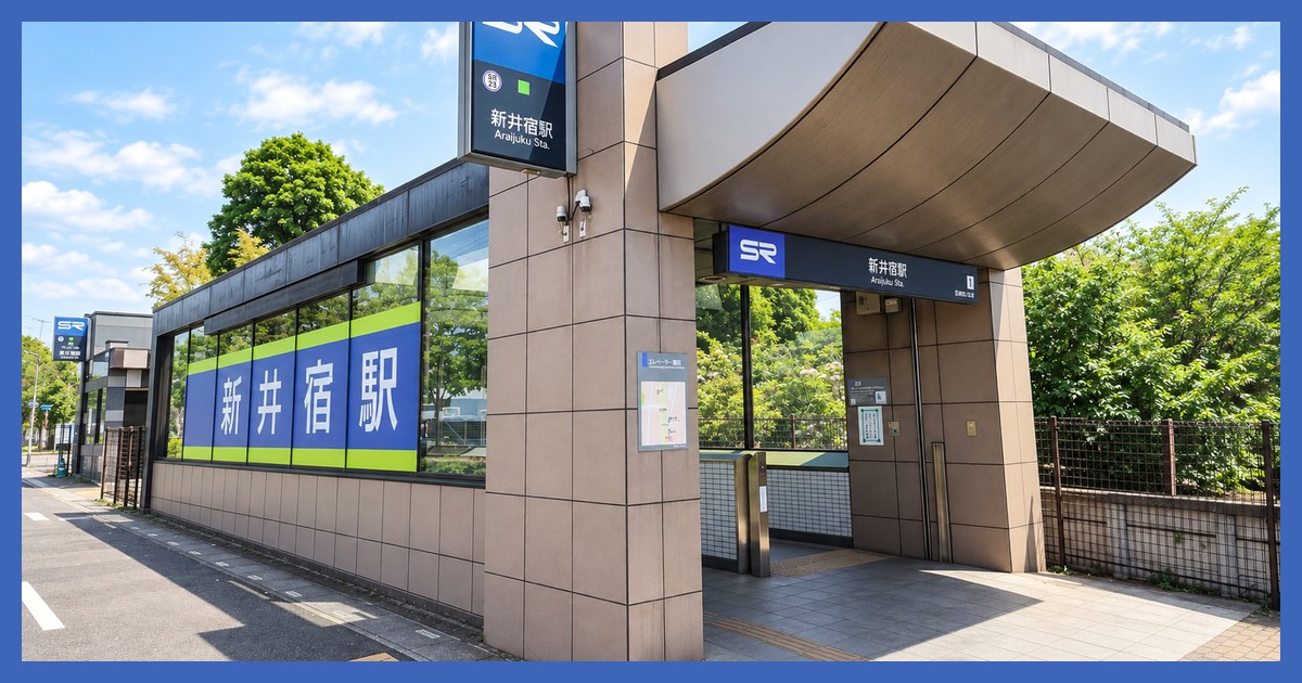 新井宿駅の風景