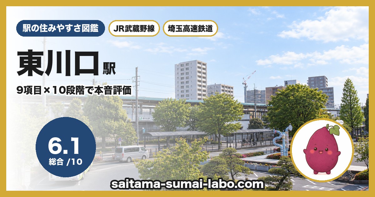 東川口駅(埼玉県)の街並み