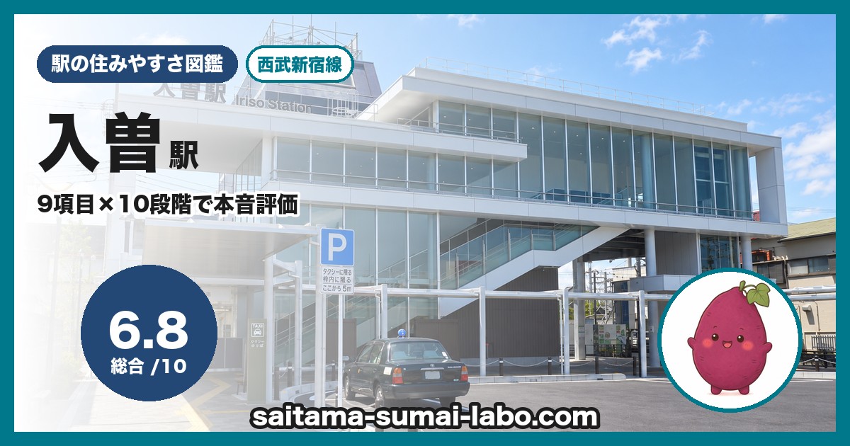 入曽駅(埼玉県)の街並み