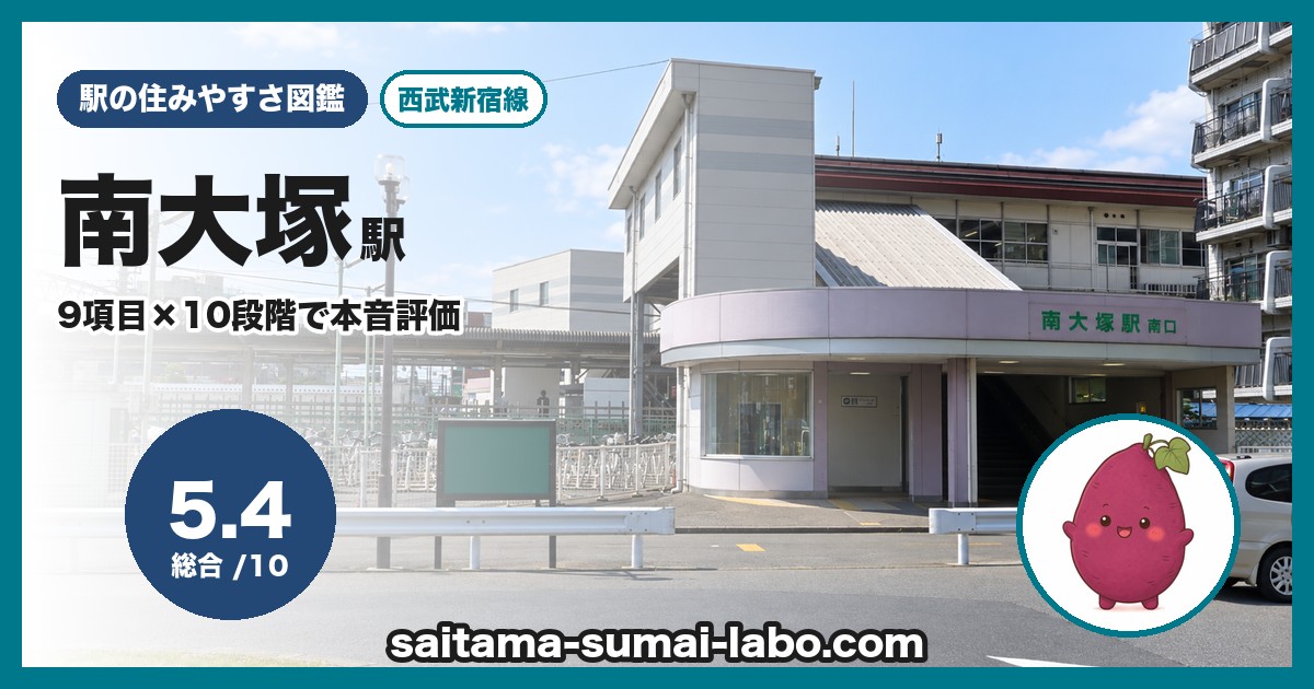 南大塚駅(埼玉県)の街並み