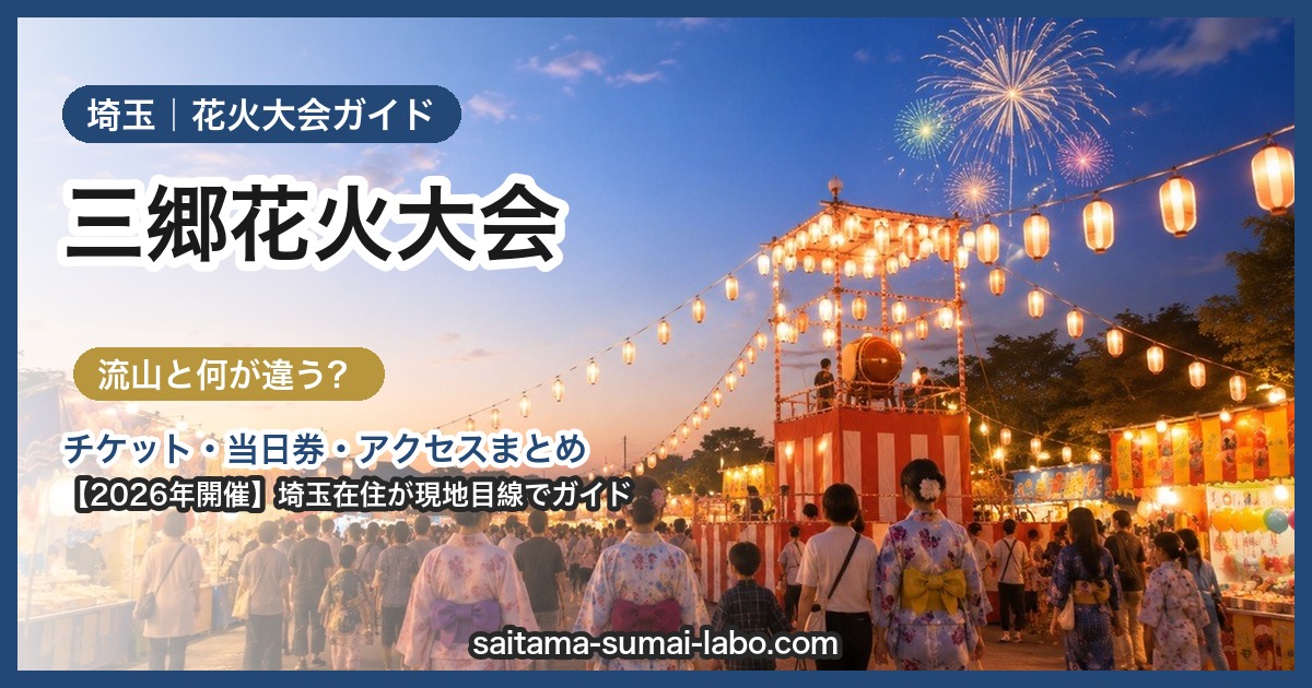 三郷花火大会2026ガイド