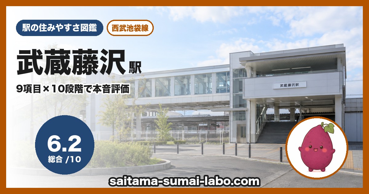 武蔵藤沢駅（埼玉県）の街並み