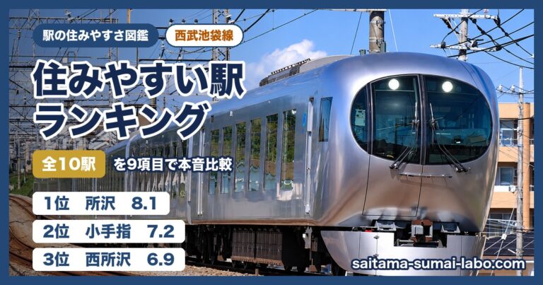 西武池袋線 住みやすい駅ランキング
