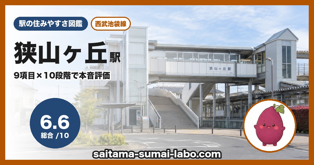 狭山ヶ丘駅(埼玉県)の街並み