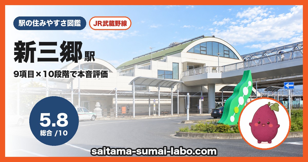 新三郷駅(埼玉県)の街並み