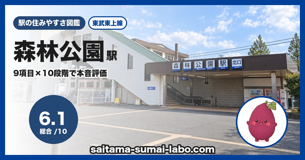 森林公園駅（埼玉県）の街並み